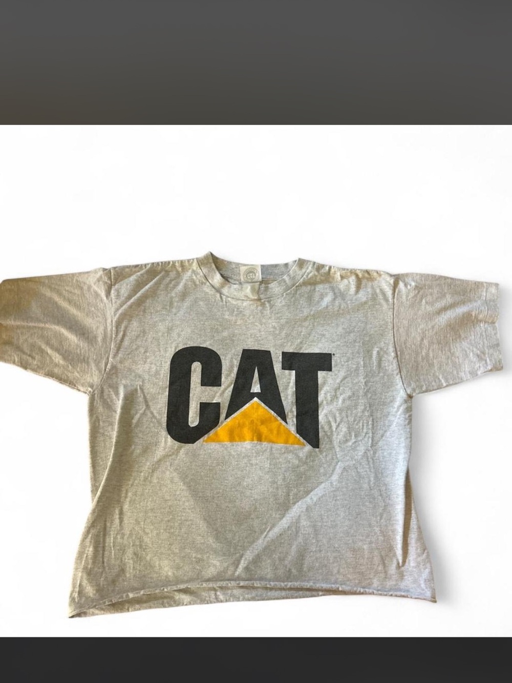 Caterpillar Grey & Yellow CAT Graphic Pet Tee